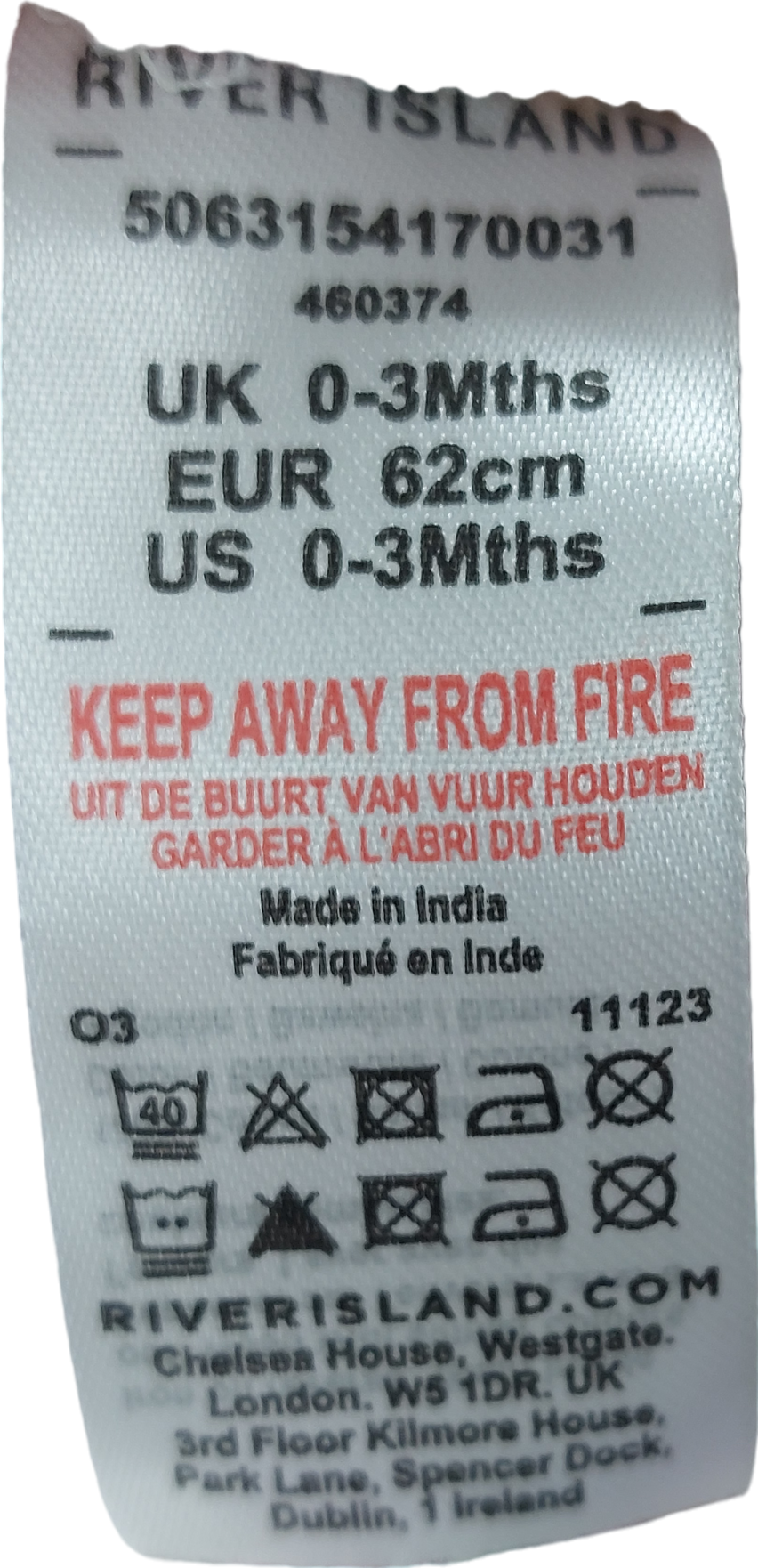 River Island Pink Rustic Retreat Romper Suit 0-3 Months