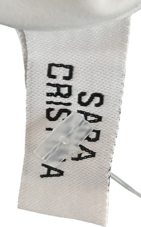 sara cristina White Narcissus One Piece Swimsuit UK XS