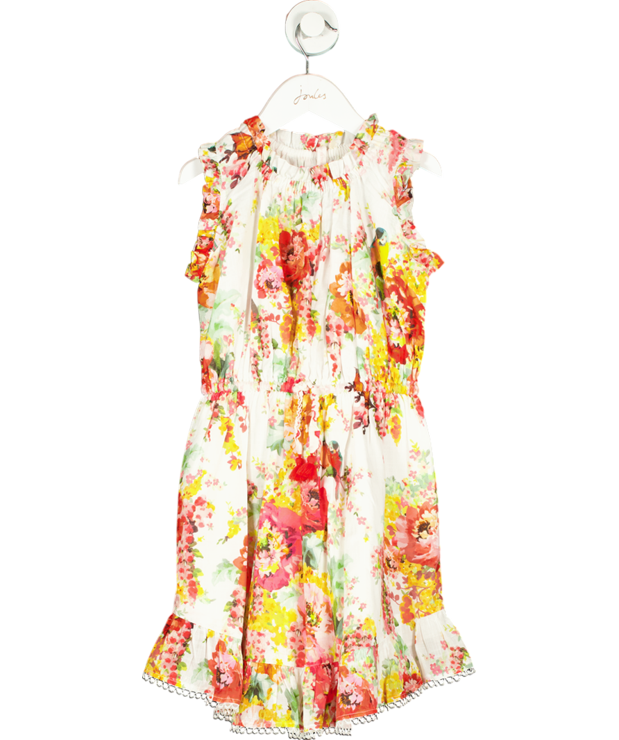 Zimmermann White Floral Tie Waist Dress 6 Years