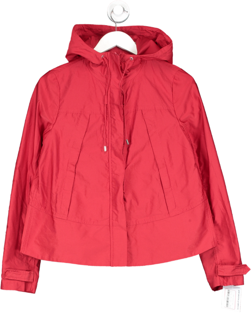 Land's End Red Hooded Lightweight Jacket UK 6