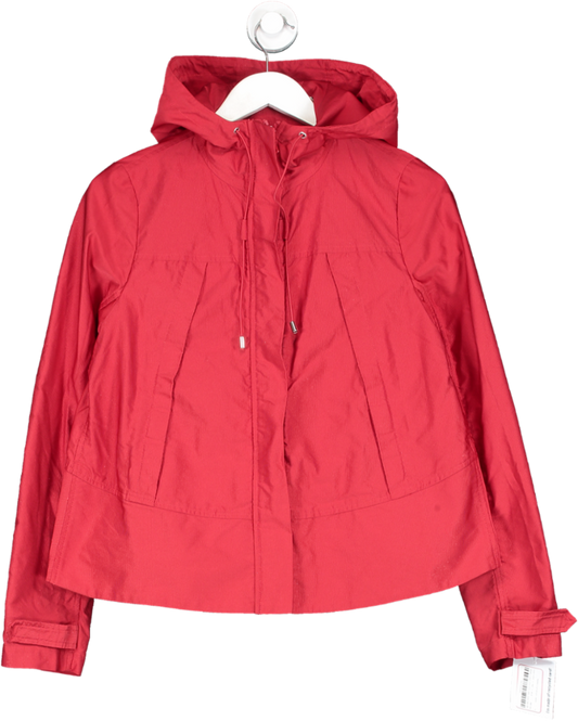 Land's End Red Hooded Lightweight Jacket UK 6