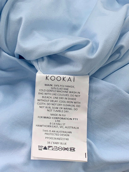 Kookai Baby Blue Draped Dress UK 10