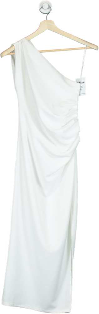New Look White One-Shoulder Maxi Dress UK 10
