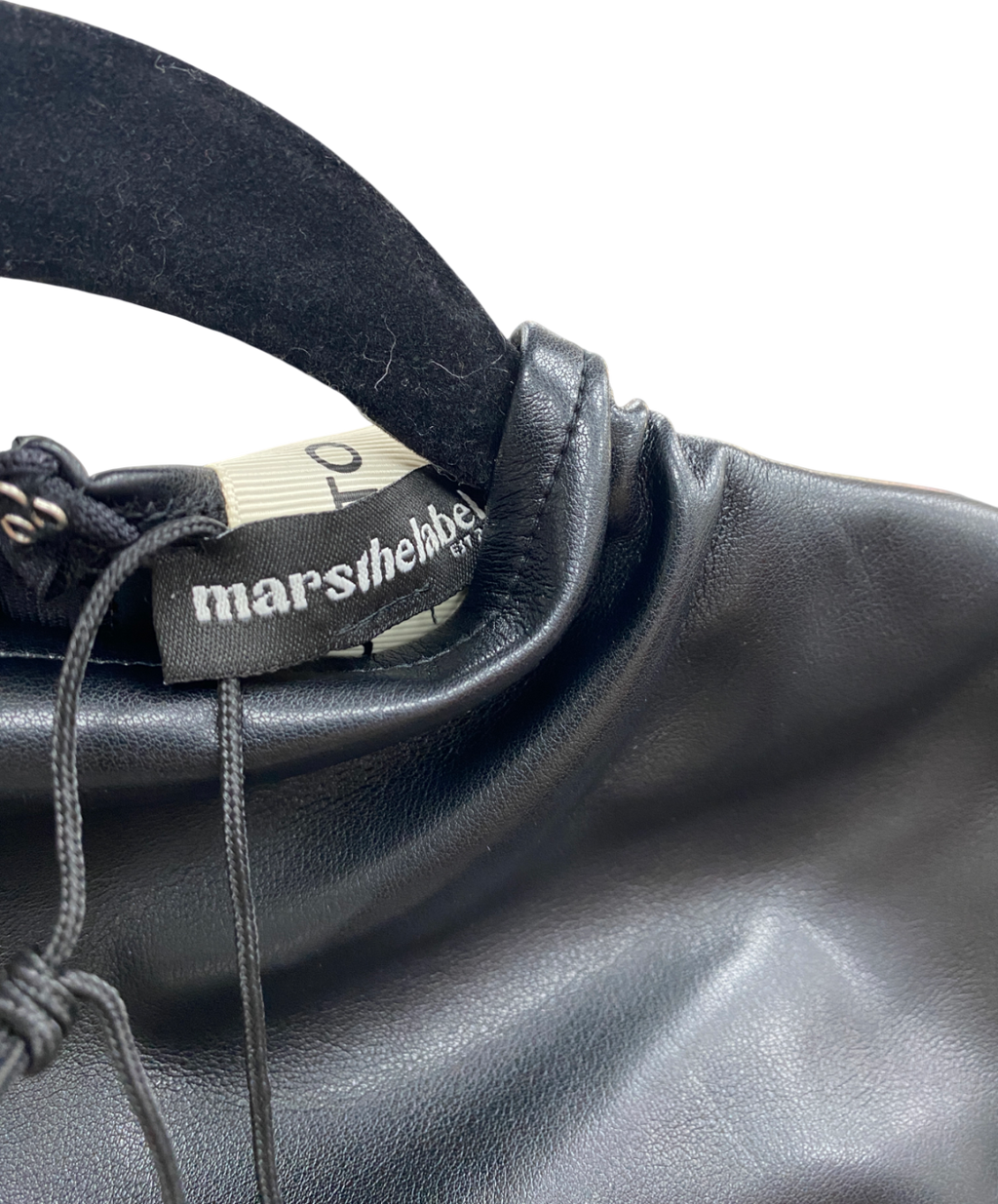 Mars the Label Black Faux Leather Top And Mini Skirt Co-ord UK M/L