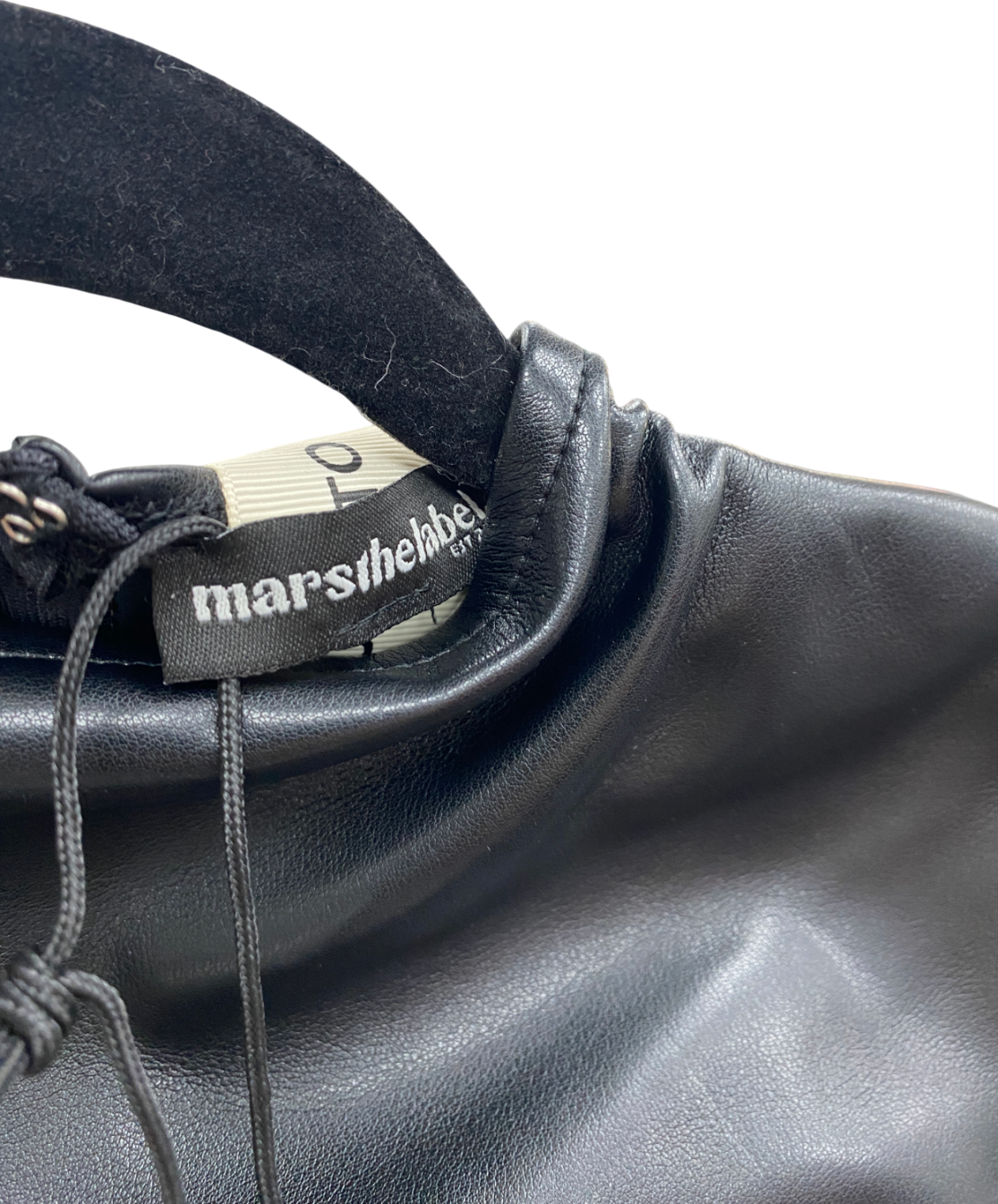 Mars the Label Black Faux Leather Top And Mini Skirt Co-ord UK M/L