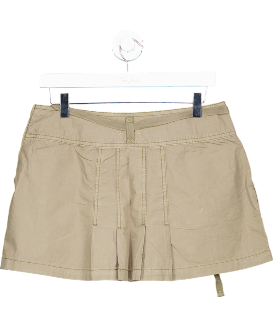 River Island Green Cargo Pleated Mini Skirt UK 10