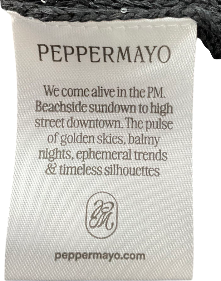 peppermayo Black Gabriela Off Shoulder Mini Dress UK S/M