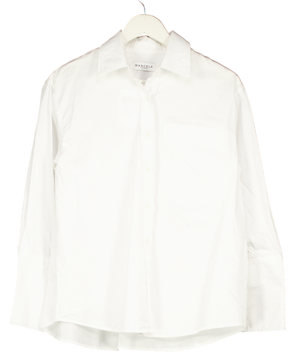 Marcela London White 100% Cotton Poplin Shirt One Size