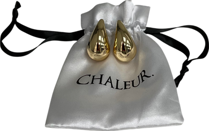 chaleur Metallic Gold Chunky Earrings