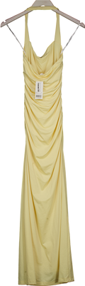 kookai Yellow Hailey Halter Dress UK 8