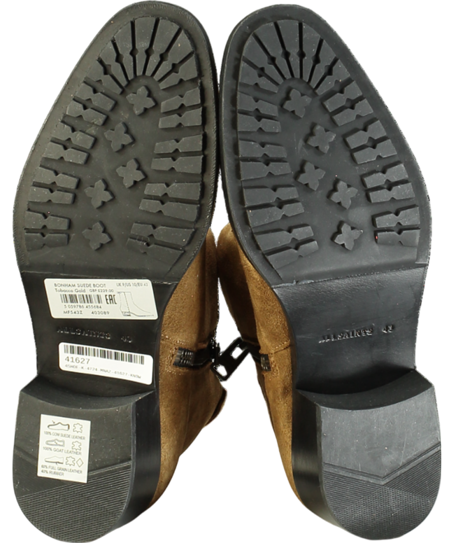 All Saints Brown Bonham Suede Boot UK 9 EU 43 👞