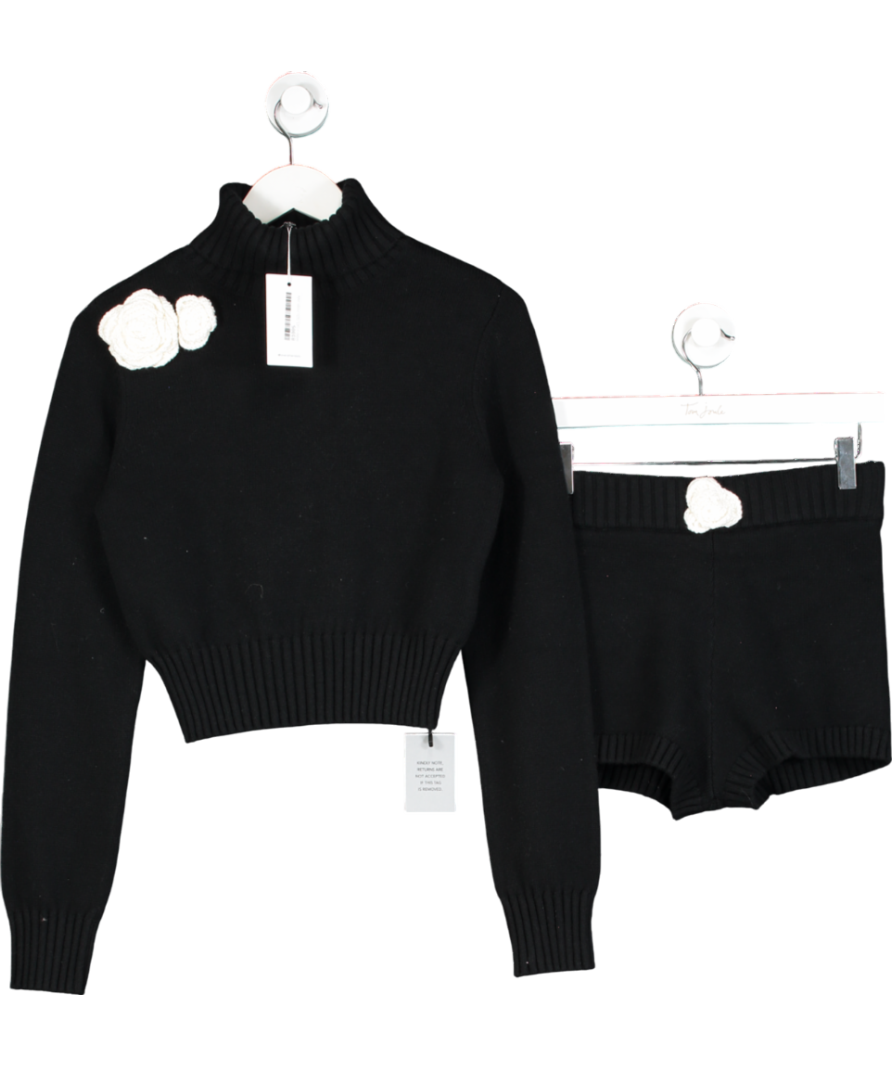 Lovers & Friends Black Dinah Sweater And Mini Skirt UK XS