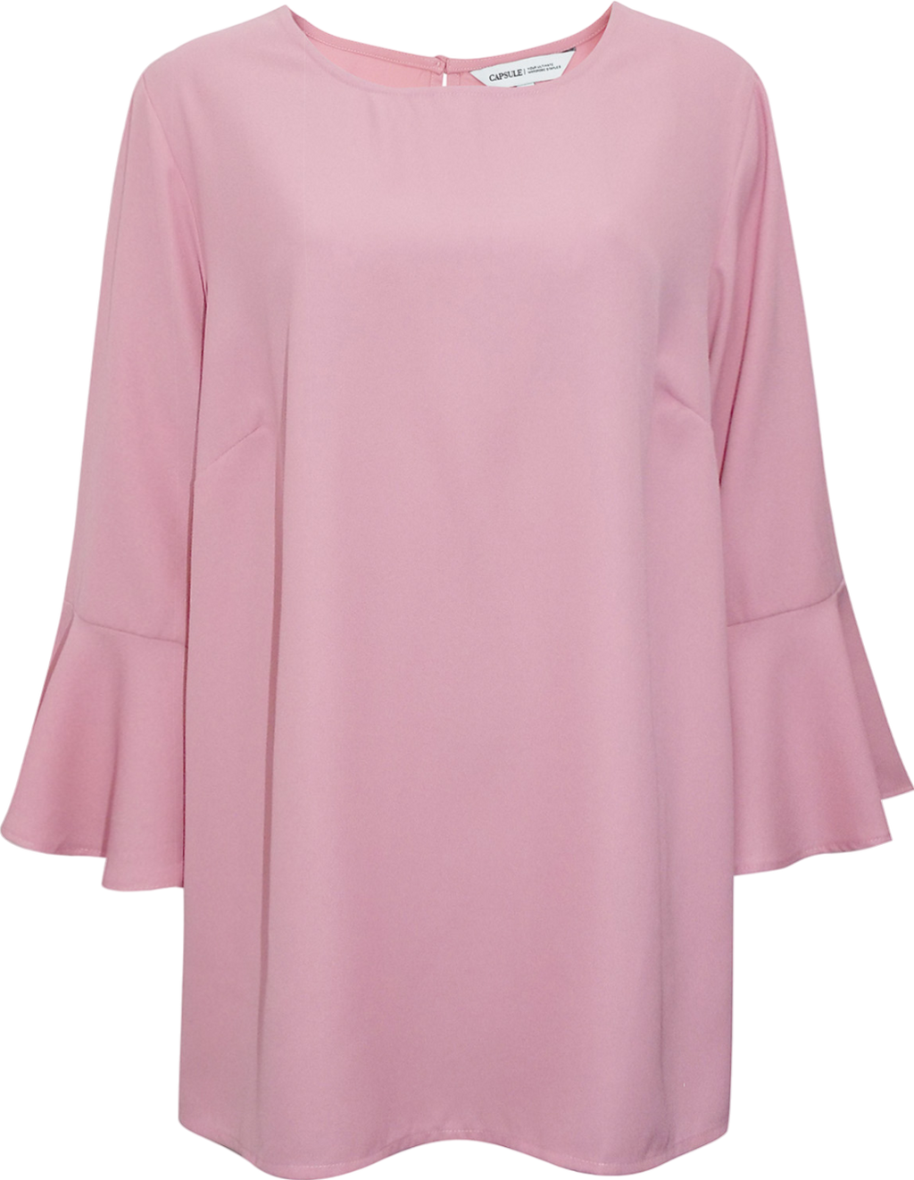 capsule Pink Long frill Sleeve top  UK 26