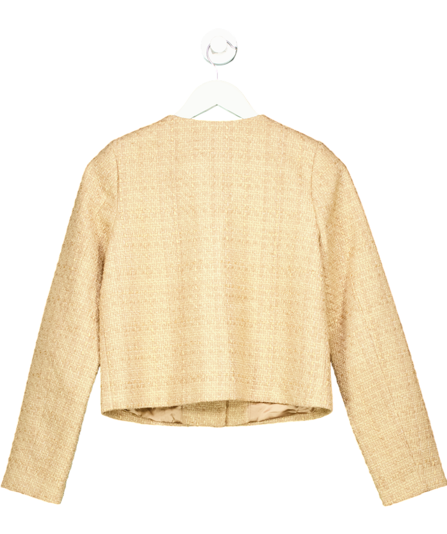 FOREVER NEW Beige Boucle Jacket UK 6