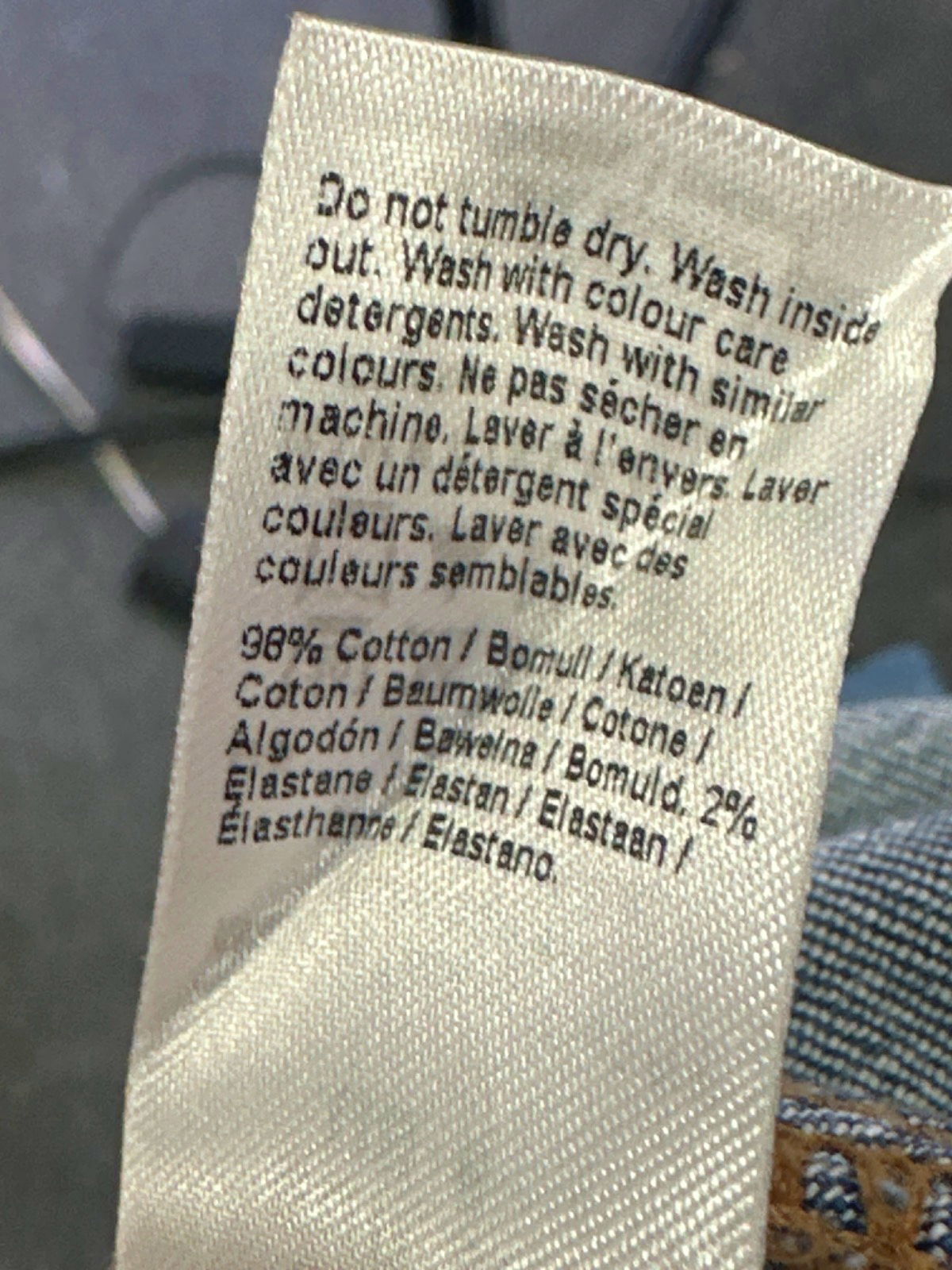 River Island Blue Denim Off-Shoulder Midi Dress UK 10