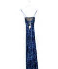 JJs House Blue Sequin Floor Long Dress UK 6