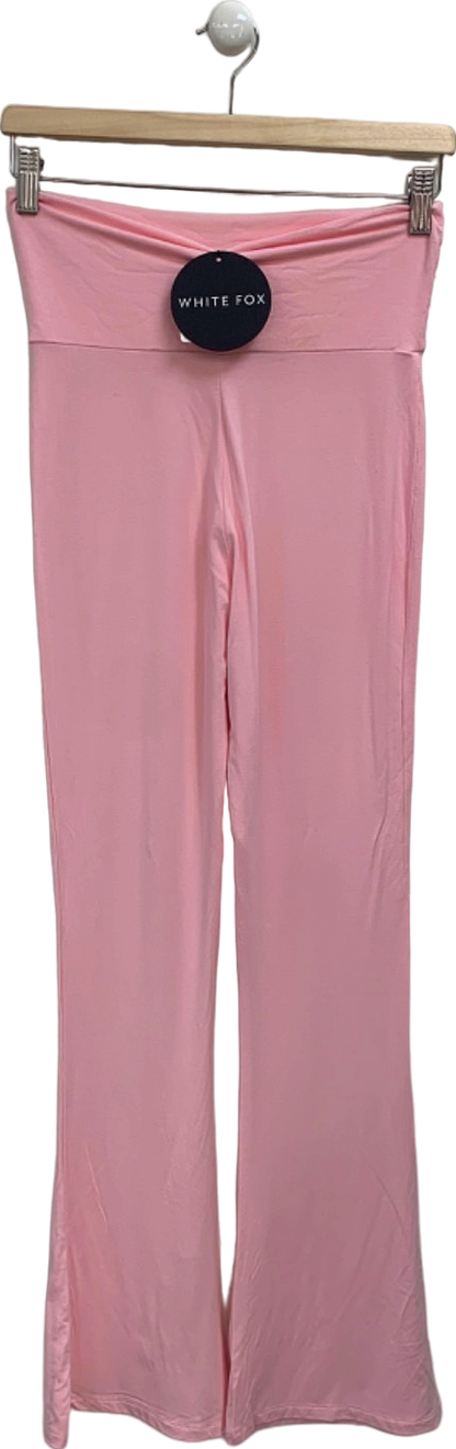 White Fox Baby Pink Don't You Worry Pants UK S