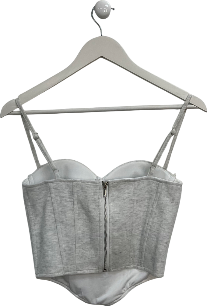 Wanderdoll Grey Constance Contour Strappy Top UK 6