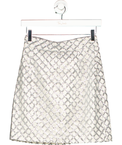 Melis Kaptanoglu Metallic Sequin Mini Skirt UK 8