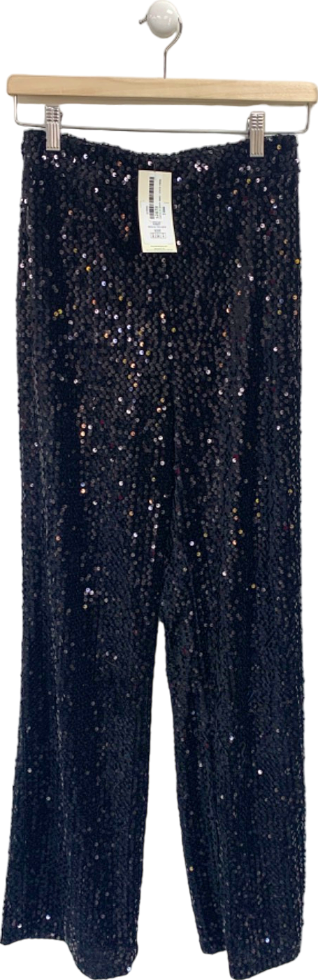 Friends Like These Millie Mackintosh Black Sequin Trouser UK 8