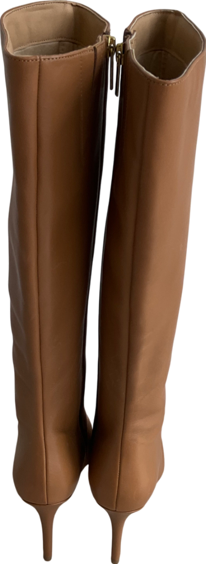 SOSANDAR Brown Stiletto Knee High Boots UK 6 EU 39 👠