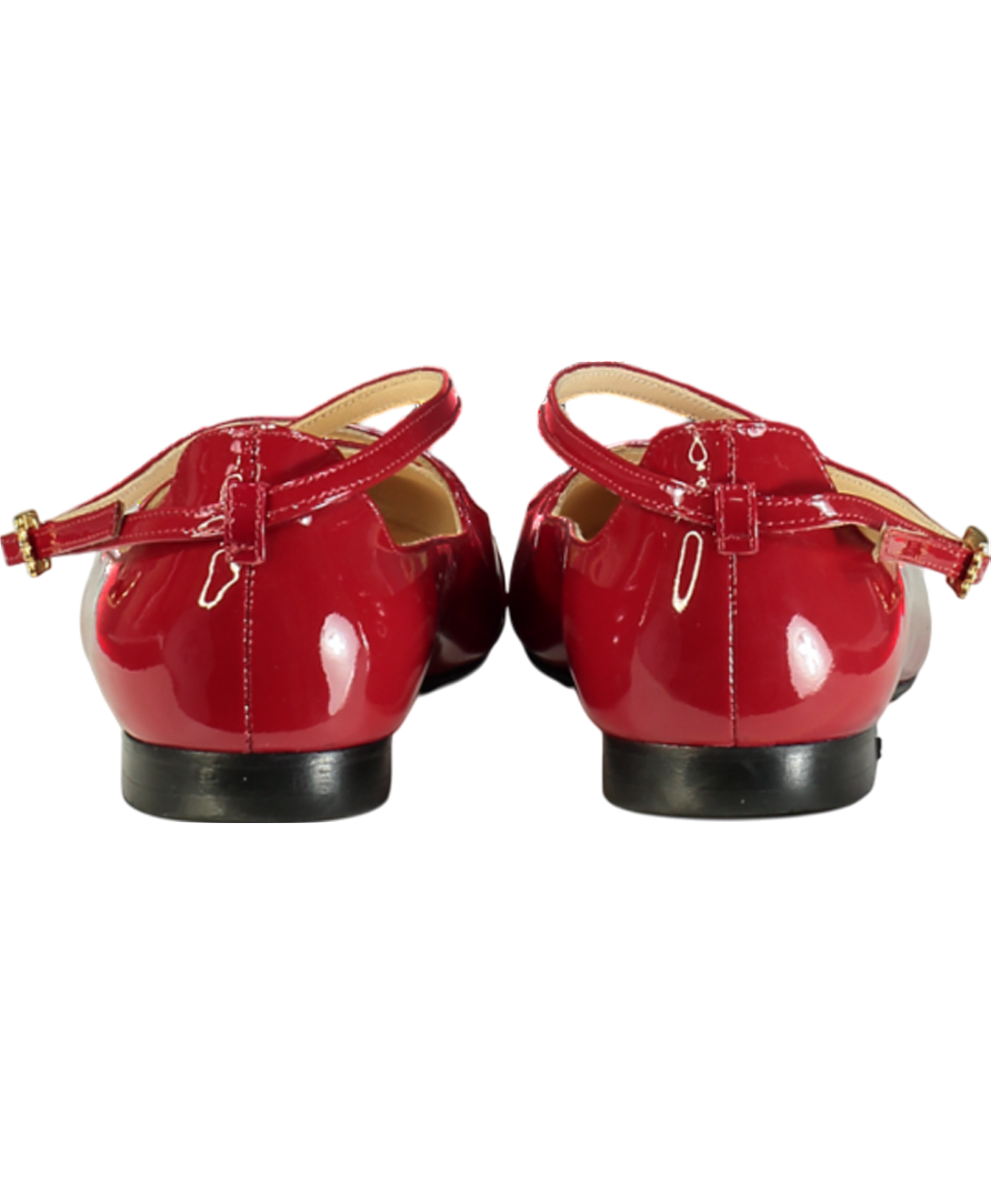 Camilia Elphick Red Lover Patent Flats UK 5 EU 38 👠