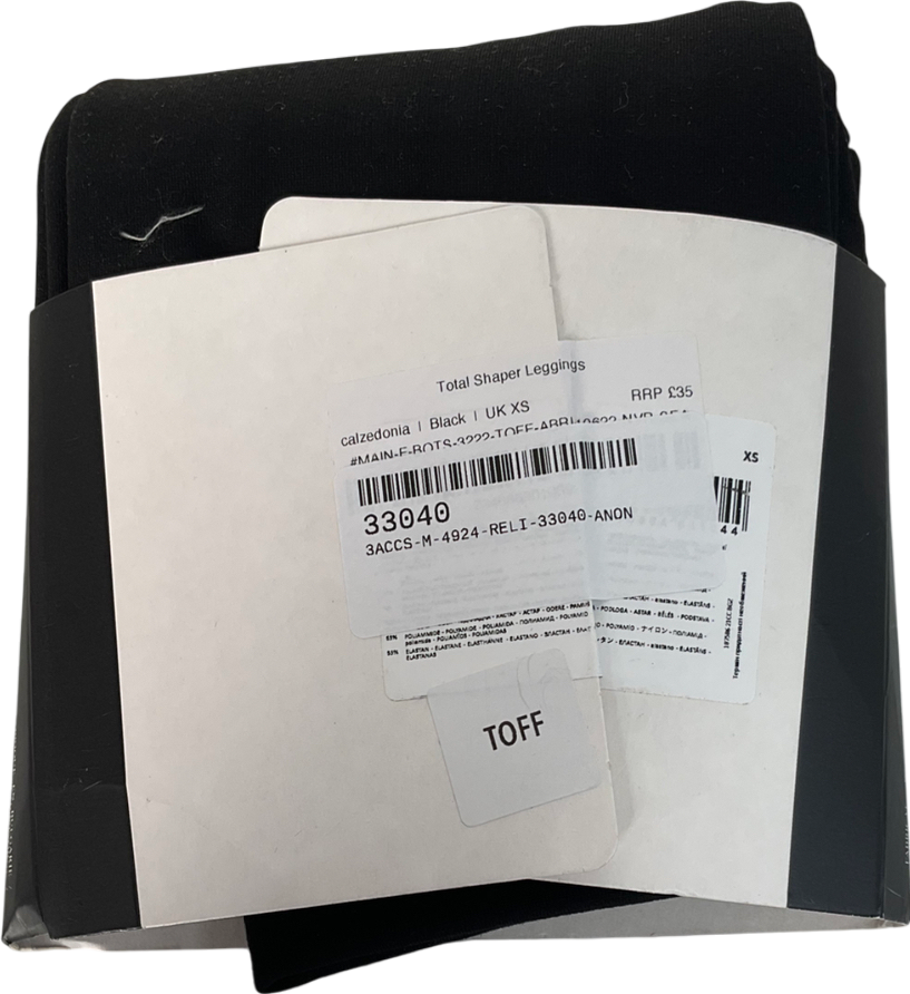calzedonia Black Total Sharper Leggings UK XS