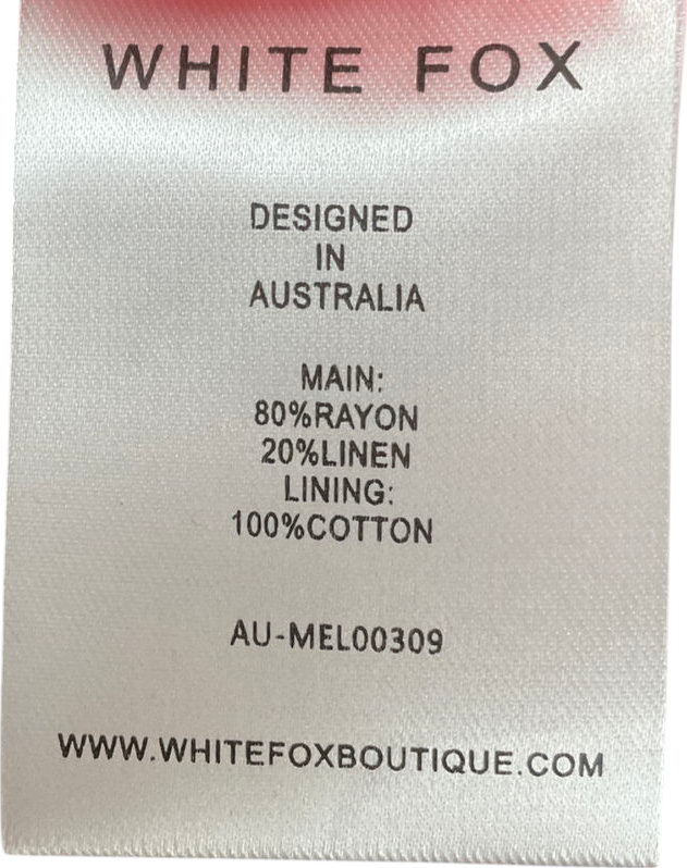 White Fox Red Hello Goodbye Top UK M