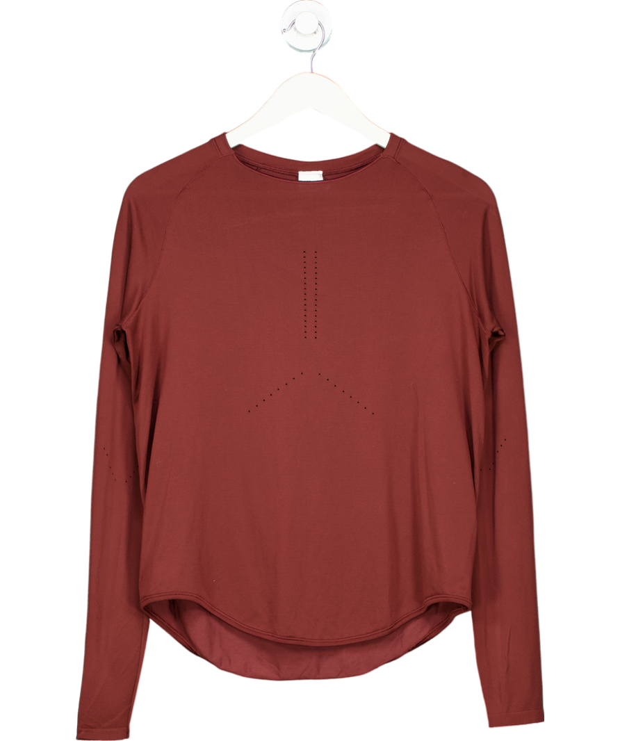 gymshark Red Soft Cut-out Long Sleeve Top UK M