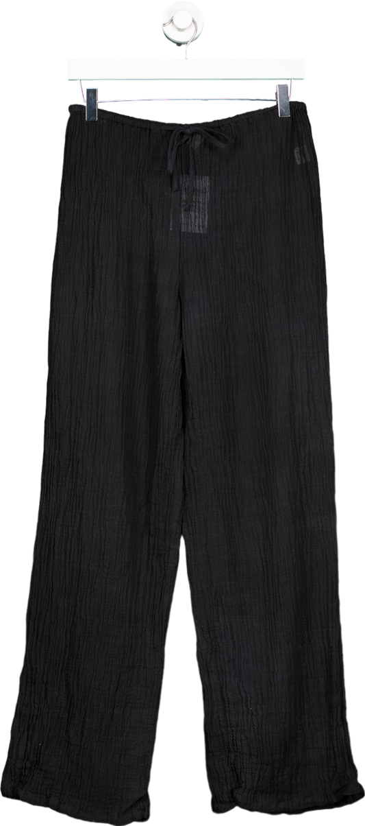 Monday Black Linen Trousers US S