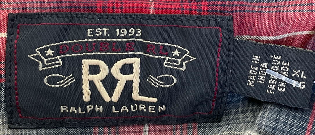 Ralph Lauren Plaid Red And White Flannel Shirt UK XL