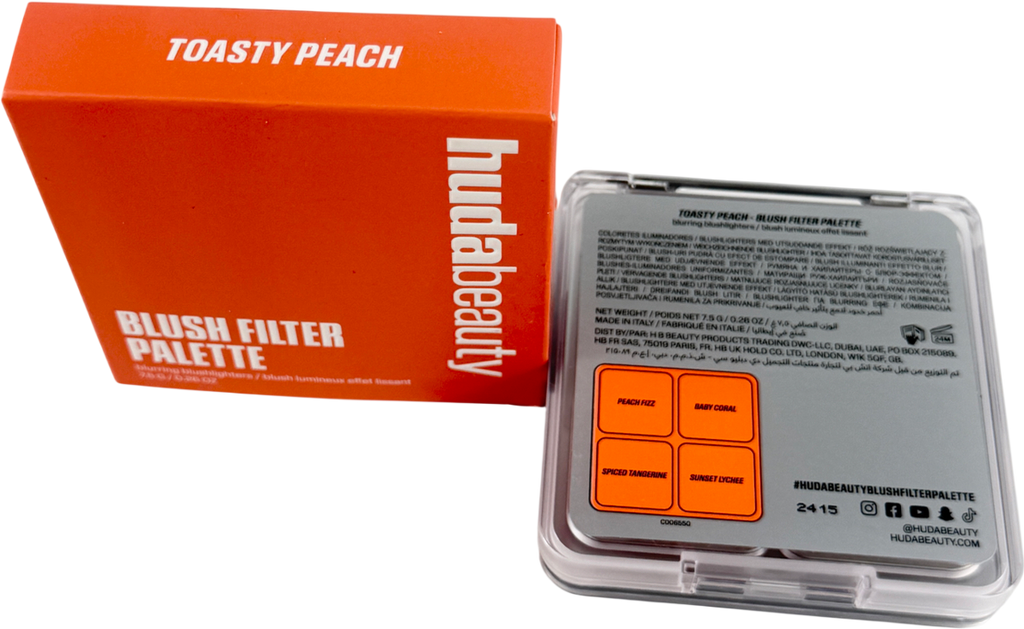 Huda Beauty Blush Filter Blurring Blushlighters Palette Toasty Peach 7.5g