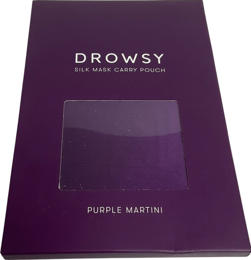 Drowsy Purple Silk Mask Carry Pouch