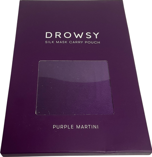 Drowsy Purple Silk Mask Carry Pouch