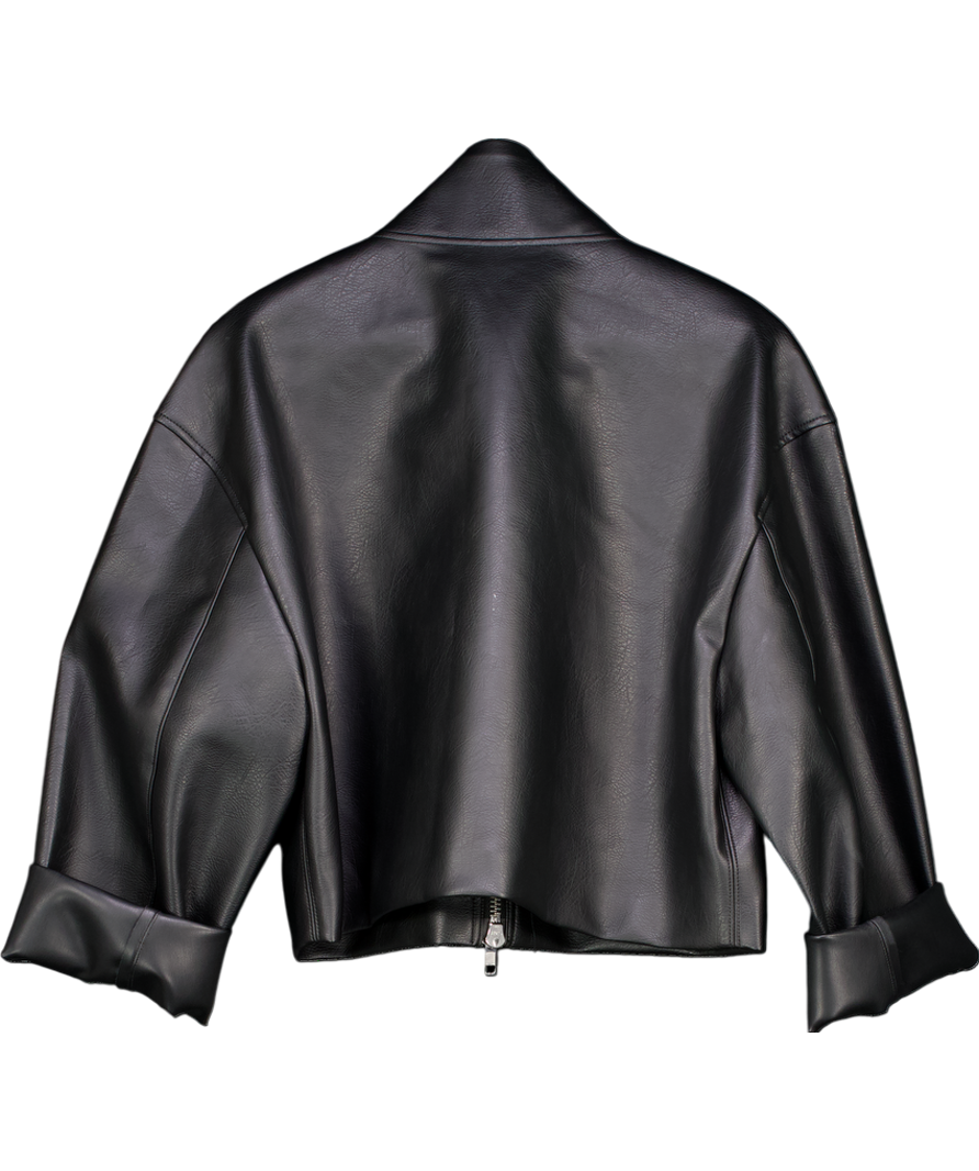 H&M Black Coated Jacket UK M