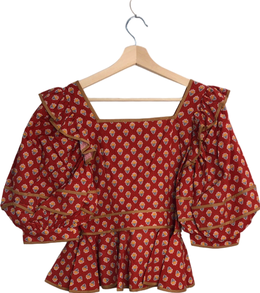 Hunter Bell Burgundy Blayne Top UK Size 6