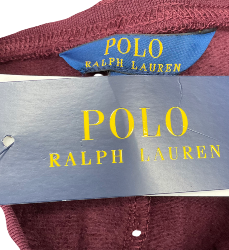 Polo Ralph Lauren Burgundy Embroidered Polo Logo Joggers 3 Years
