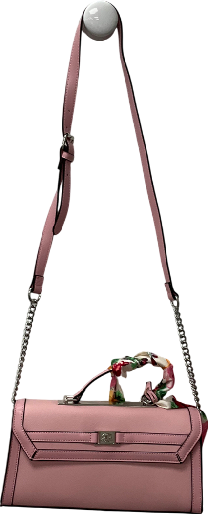 River Island Pink Faux Leather Mini Tote Cross Body Bag