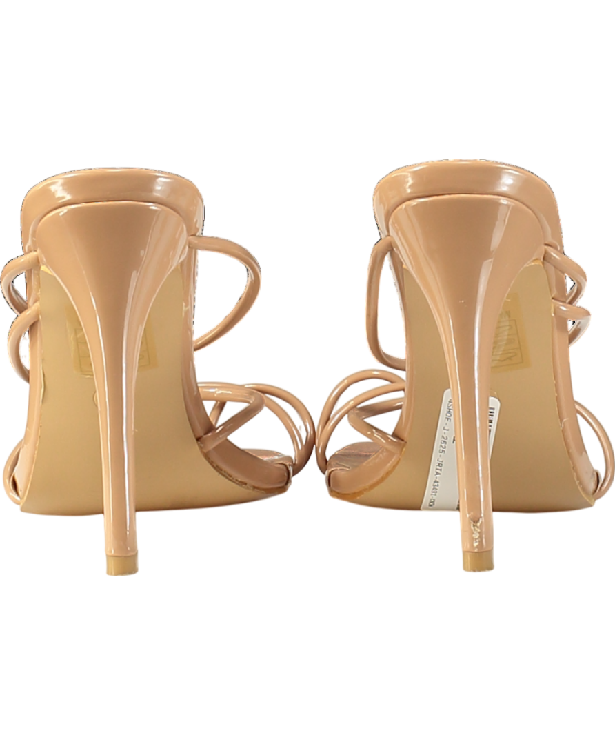Chic Nude Strappy Heels UK 3 EU 36