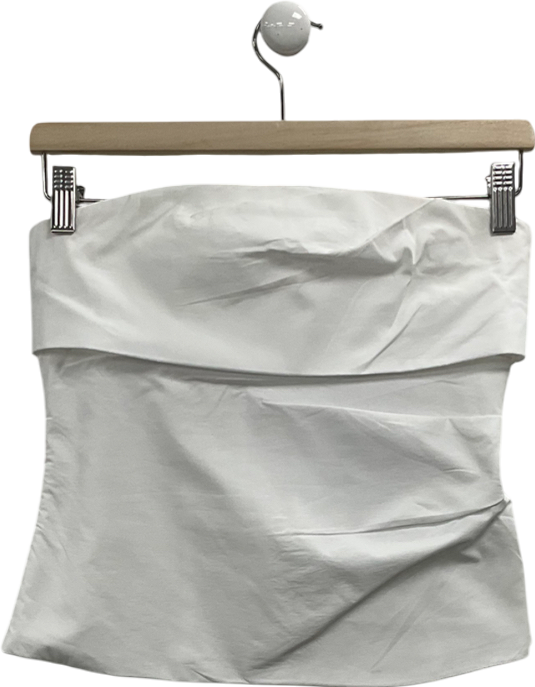 ZARA White Bandeau Top UK XS