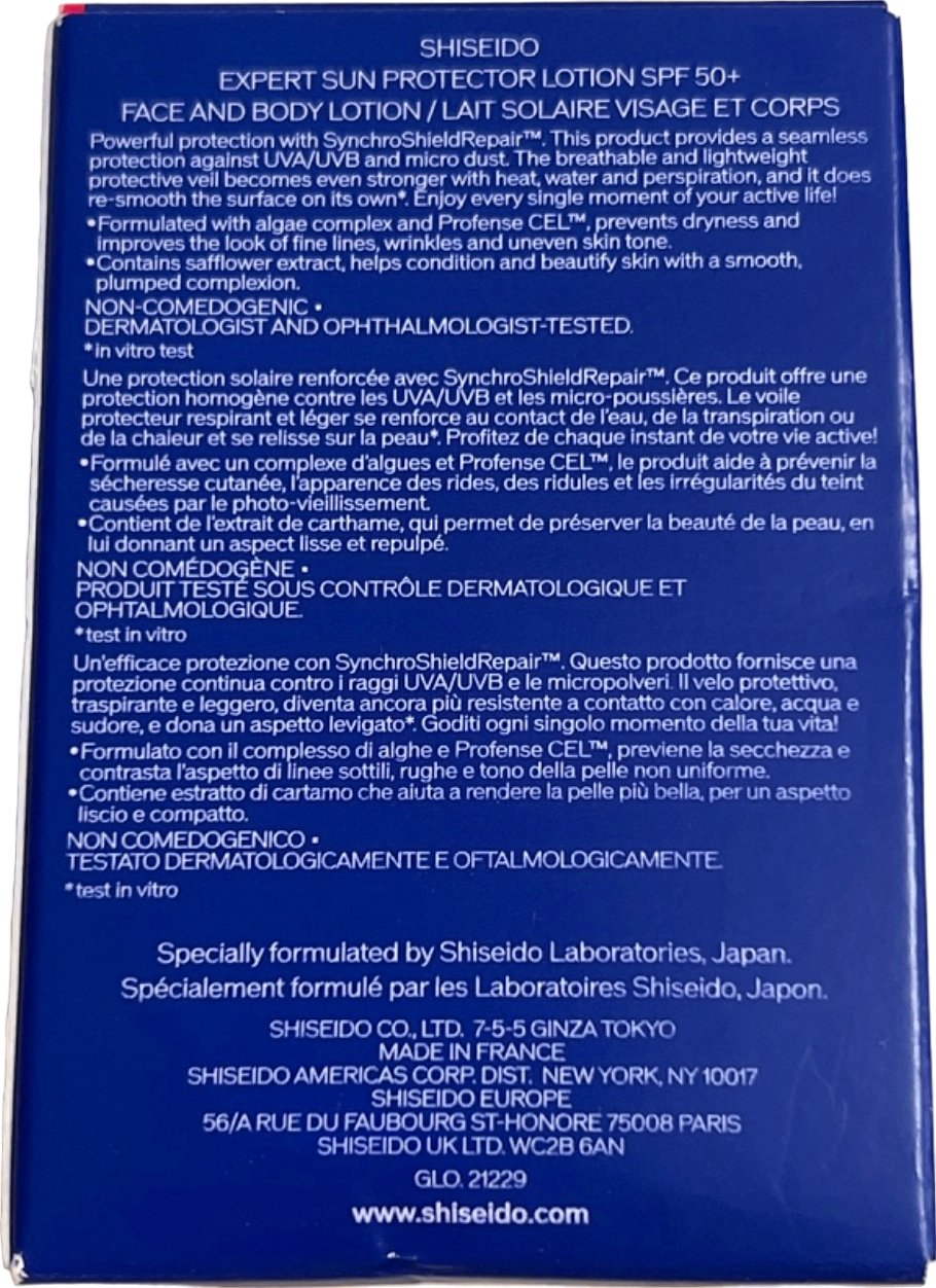 Shiseido Expert Sun Protector Lotion SPF 50+ 50ml
