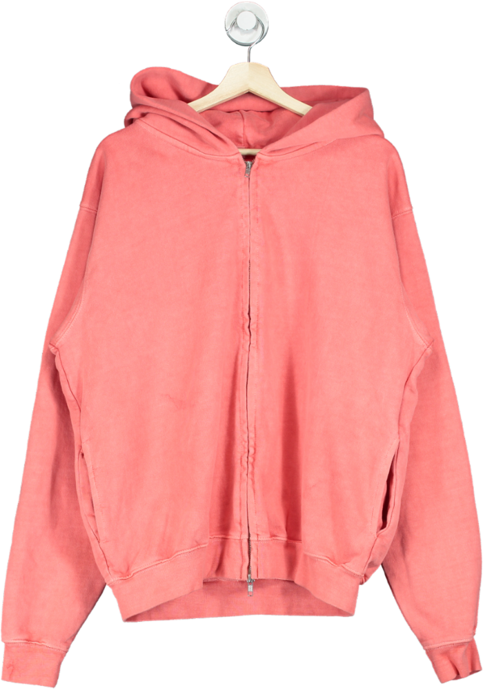 Chambers by Q Coral Pink Zip-Up Hoodie UK M