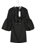 Rebecca Vallance Augustine Crystal-trim Bow-front Mini Dress In Black Us4 UK 8