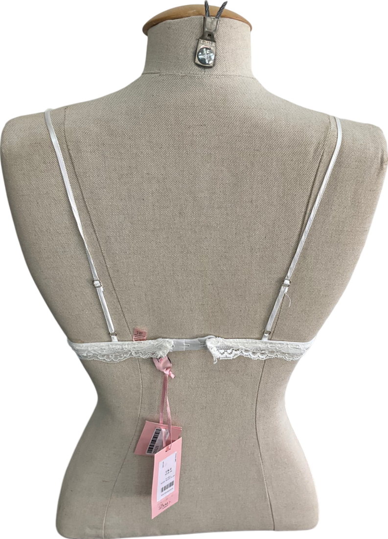 boux avenue Cream Maisie Satin Bralette UK 6