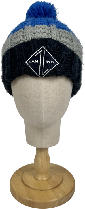 Beechfield Blue Knitted Beanie Hat One Size