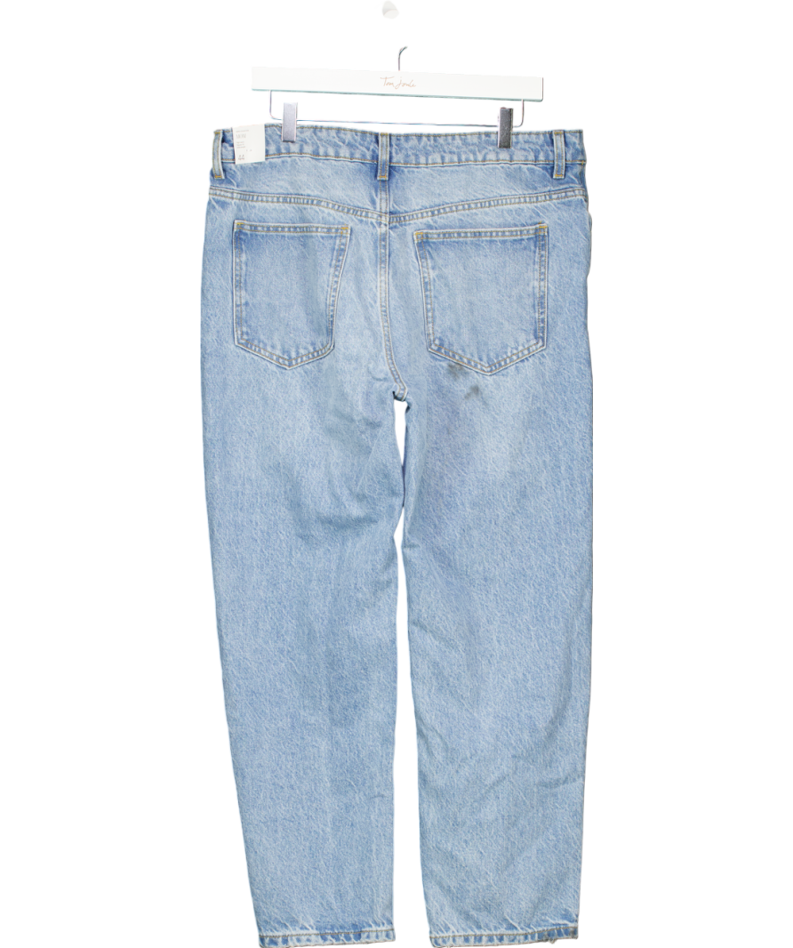 MANGO Blue Mom High Rise Jeans UK 16