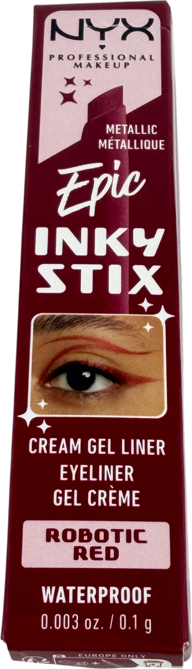 NYX Epic Inky Stix Waterproof Cream Gel Eyeliner Robotic Red 1g