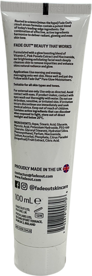 FADEOUT Pure Glow Brightening Facial Wash 100ml