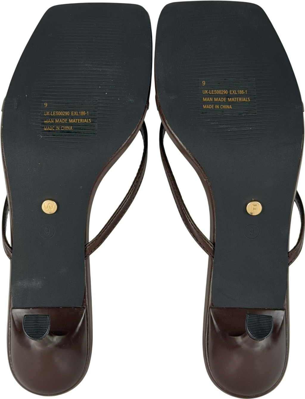 White Fox Brown Mitchell Thong Mules UK 7 EU 40 👠
