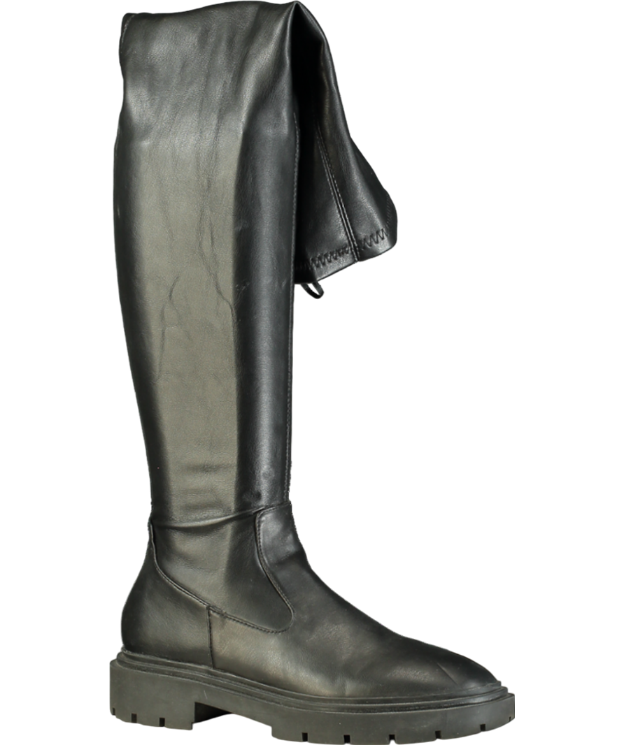ZARA Black Over-the-knee Boot UK 6 EU 39 👠
